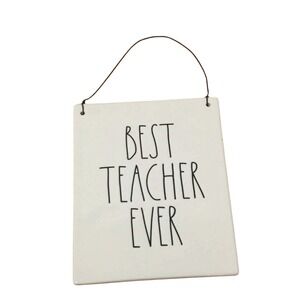 Rae Dunn BEST TEACHER EVER Sign